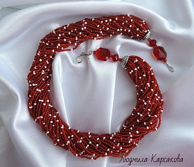 Beaded necklace "Louise"