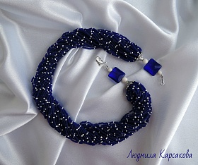 Beaded necklace "Simone"
