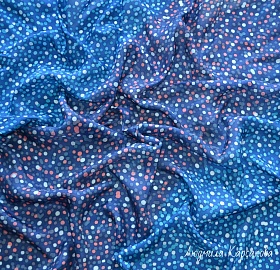 Silk shawl "Lovely peas"