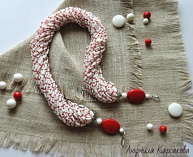 Beaded necklace "Michelle"