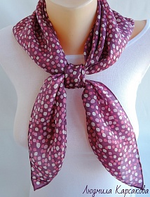 Silk shawl "Sweet pea"