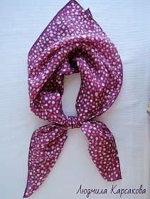Silk shawl "Sweet pea"