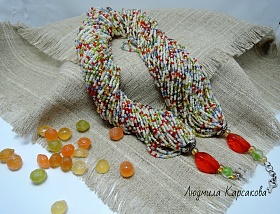 Beaded necklace "Montpensier candy"