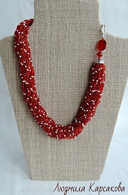 Beaded necklace "Louise"